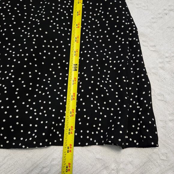 Mi Ami milkmaid polka dot smocked dress dark fairycore Dark Coquette Size Small - Picture 6 of 8